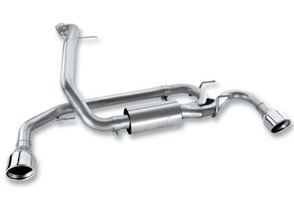 Borla S-Type Axleback Exhaust w/Polished Tips - 2010-2013 Mazda 3/MazdaSpeed 3 (2.5L/2.3L Turbo) - 11786