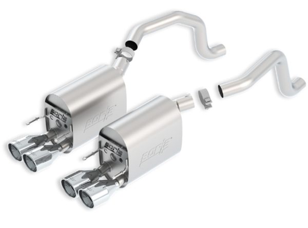 Borla S-Type II Axleback Exhaust - 2005-2008 Chevrolet Corvette (6.0L LS2 & 6.2L LS3) - 11815