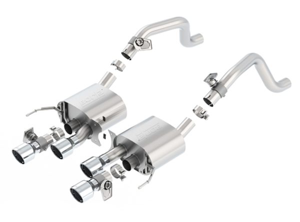 Borla S-type Dual Mode Axleback Exhaust - 2014+ Corvette C7 Stingray (6.2L LT1 V8) - 11855