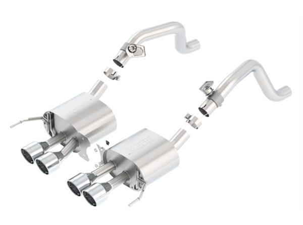 Borla S-type Axleback Exhaust w/o NPP - 2014+ Corvette C7 Stingray (6.2L LT1 V8) - 11862