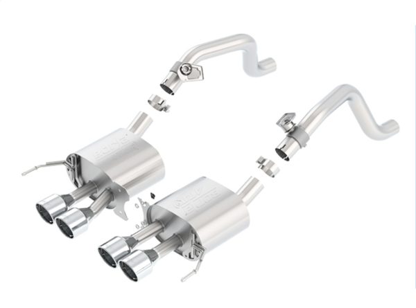 Borla ATAK Axleback Exhaust w/o NPP - 2014+ Corvette C7 Stingray (6.2L LT1 V8) - 11863