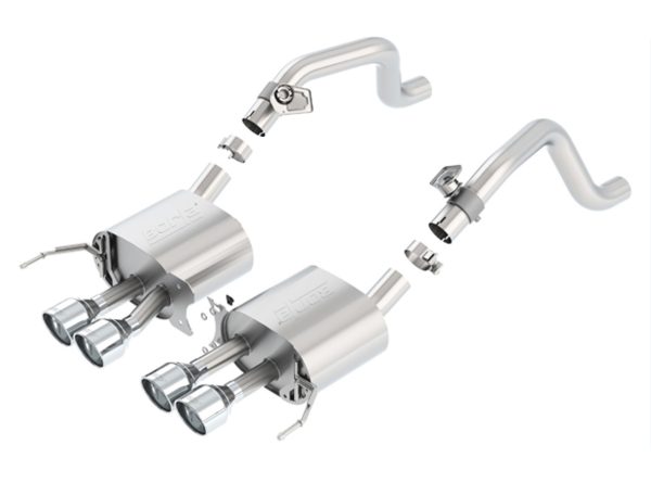 Borla S-Type Axleback Exhaust (with AFM & without NPP) - 2014+ Chevrolet Corvette C7 (6.2L LT1) - 11877