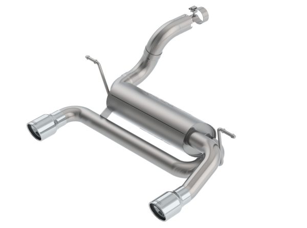 Borla Touring Axleback with Polished Tips - 2018+ Jeep Wrangler JL 2.0L Turbo I4 (2 DR & 4 DR) - 11962