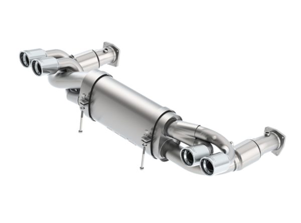 Borla S-Type Catback Exhaust w/Polished Tips - 2007-2009 Porsche 911 997TT (3.6L) - 12651