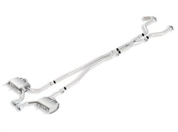 Borla Stainless Steel Cat-Back w/ "X" pipe, 2011-2012 Cadillac CTS-V (Coupe) - 12662