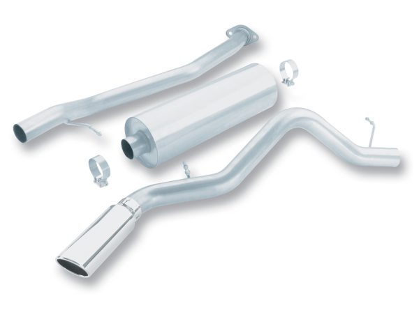 Borla Catback Exhaust w/Polished Tips - 1999-2007 Chevrolet/GMC Silverado/Sierra 1500  EC/SB (4.3L/4.8L/5.3L V8) - 140014