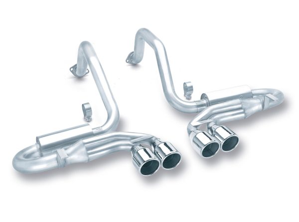 Borla Stinger (Aggressive) Exhaust w/ Quad Round Tips - 1997-2004 5.7L Corvette & Z06 - 140038