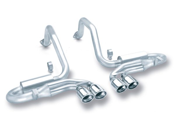 Borla Stinger (Aggressive) Exhaust w/ Quad Oval Tips - 1997-2004 5.7L Corvette - 140039