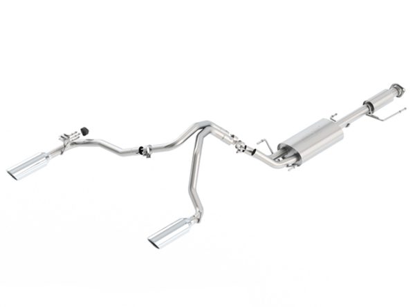 Borla Catback Exhaust w/Polished Tips - 2007-2009 Toyota FJ Cruiser (4.0L V6) - 140200