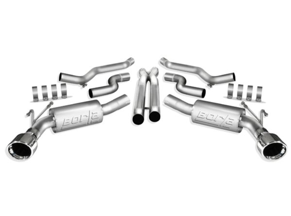 Borla S-type (Stinger) Catback Exhaust w/ X-pipe - 2010-2013 Chevy Camaro SS (6.2L V8) - 140280