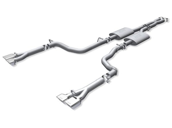 Borla Catback Exhaust with X-pipe - 2008-2010 Dodge Challenger SRT8 (6.1L Hemi) - 140286