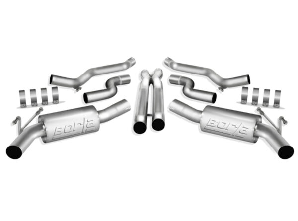 Borla S-type (Stinger) Catback Exhaust w/ X-pipe - 2010-2013 Camaro SS with Factory Ground Effects - 140330