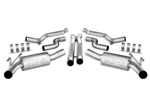 Borla Atak Catback Exhaust w/ X-pipe - 2010-2013 Camaro SS (6.2L V8) with Factory Ground Effects - 140378