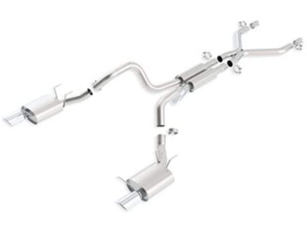 Borla 3.0" Stainless Steel Cat-Back w/ X-Pipe, 2011-2012 Mustang GT/GT500 (5.0L,5.4L) - 140389
