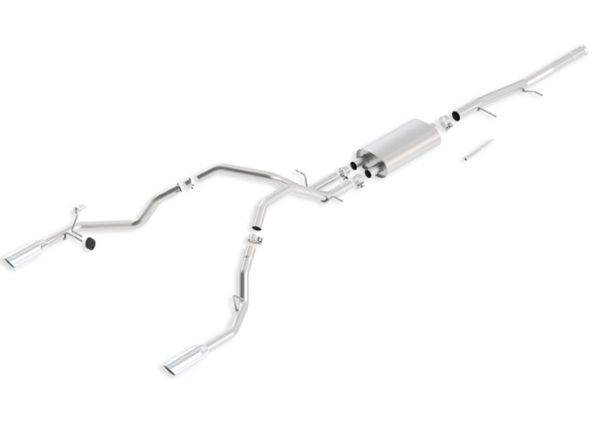 Borla S-type Dual Catback Exhaust System- 2009+ Chevy Silverado & GMC Sierra (4.8L, 5.3L, 6.0L) - 140429