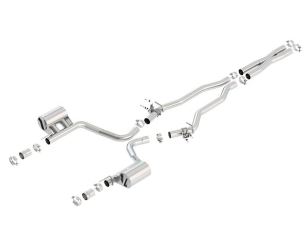 Borla S-Type Cat-Back Exhaust - 2015+ Dodge Challenger SRT/392 Hemi/Scat Pack (6.4L) - 140640