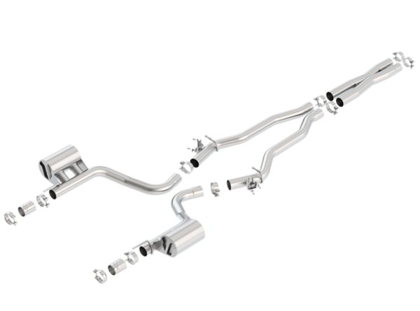 Borla Atak Catback Exhaust (No Valves - MDS Simulator) - 2015+ Dodge Challenger SRT Hellcat (6.2L V8) - 140648