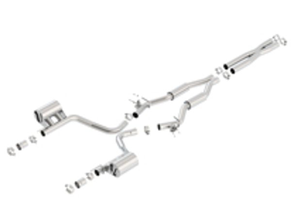 Borla ATAK Catback Exhaust with MDS Valve Simulators- 2015+ Dodge Charger 392/Scat Pack (V8 6.4L) - 140675