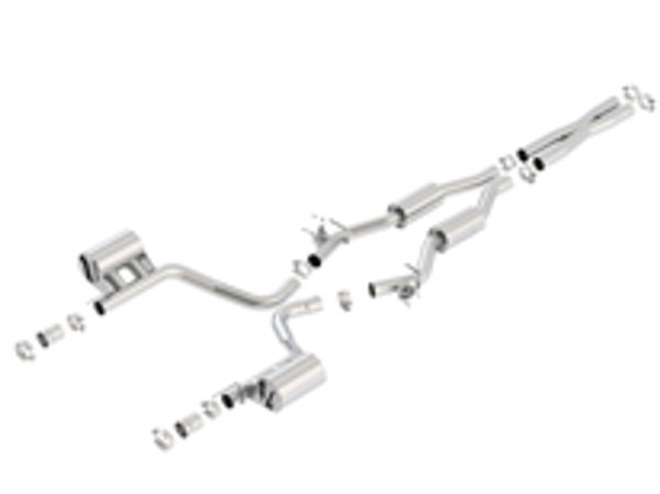 Borla ATAK Catback Exhaust with MDS Valve Simulators- 2015+ Dodge Challenger 392/Scat Pack (V8 6.4L) - 140678