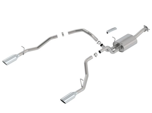 Borla S-Type Catback Exhaust with Polished Stainless Tips - 2019+ Dodge Ram Crew Cab/Short Bed (5.7L Hemi V8) - 140752