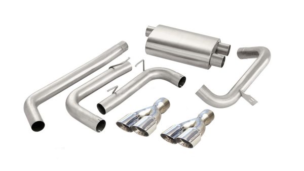 Corsa Catback Exhaust (Quad Pro-Series 3.5 Tips) - 1998-2002 LS1 Camaro & Firebird - 14143