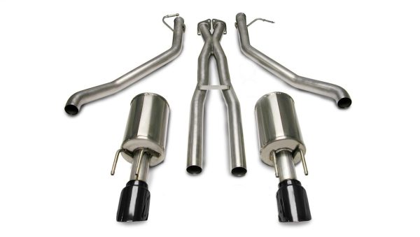 Corsa Sport Dual Catback (Black Diamond Tips) - Pro-Series 4.0" Tips - 2005-2006 Pontiac GTO - 14189BLK