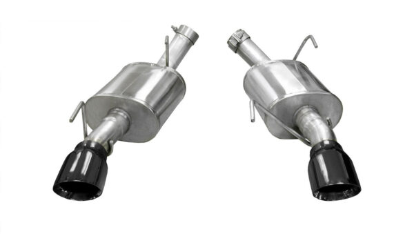 Corsa Performance Xtreme 2.5" Axleback Exhaust w/Black Coated Tips - 2005-2010 Ford Mustang GT/Shelby GT500 (4.6L/5.4L V8) - 14314BLK
