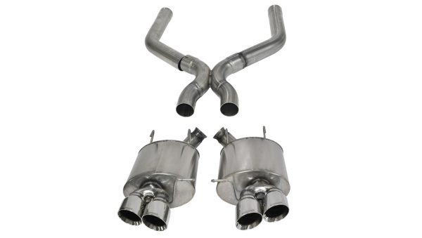 Corsa Sport Exhaust with X-pipe (Polished Tips) - 2013-2014 Ford Mustang Shelby GT500 (5.8L V8) - 14323