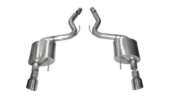 Corsa Sport 3" Axleback (Polished Tips) - 2015+ Ford Mustang GT (5.0L) (COUPE ONLY) - 14326