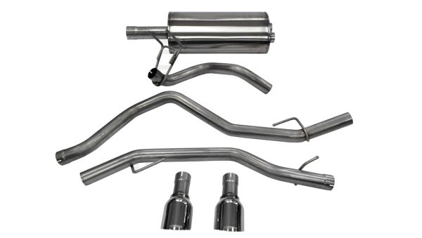 Corsa Sport 3" Catback Exhaust with Dual Exits - 2009-2014 Dodge Ram 1500 with 140" Wheelbase (4.7L & 5.7L Hemi) - 14405