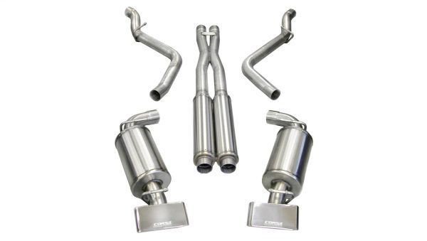 Corsa Xtreme Catback Exhaust with GTX Tips - 2008+ Dodge Challenger SRT8 - 14438