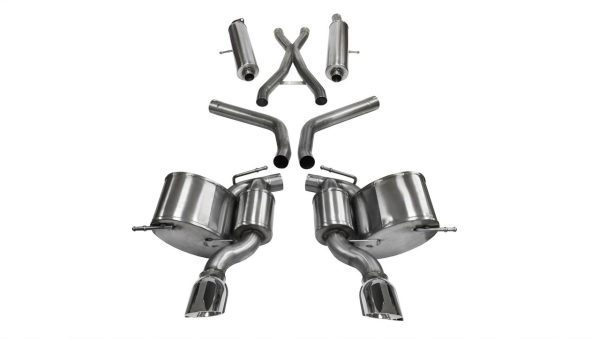 Corsa Catback Exhaust - 2012+ Jeep Grand Cherokee SRT8 (6.4L Hemi) - 14466