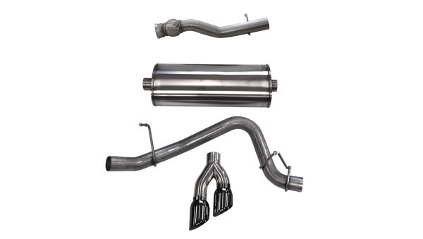 Corsa Sport 3.0" Catback Exhaust w/Black Pro-Series Tips - 2015+ GMC Yukon XL Denali (6.2L V8) - 14749BLK