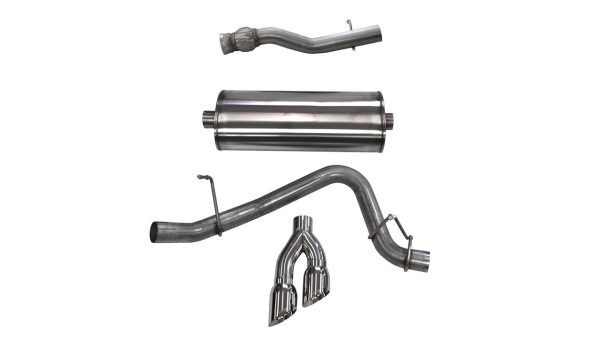 Corsa Sport 3.0" Catback Exhaust w/Polished Tips - 2015+ GMC Yukon XL Denali (6.2L V8) - 14749