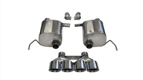 Corsa Sport Valve Back System with Quad 4.5" Polished Pro-Series Tips - 2014+ Corvette C7 Stingray (6.2L LT1 V8) - 14764