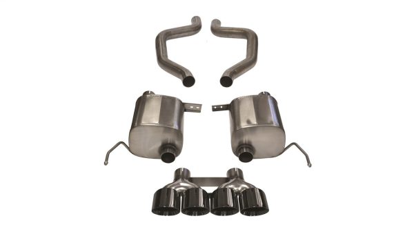Corsa Xtreme Axleback System with Quad 4.5" Black Pro-Series Tips - 2015+ Corvette C7 Z06 (6.2L LT4 V8) - 14766BLK