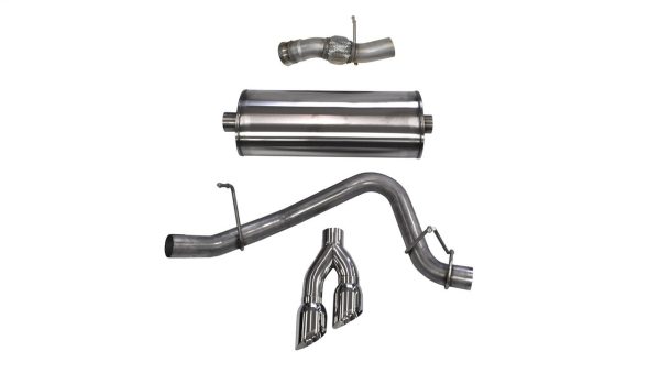 Corsa Sport 3.0" Catback Exhaust w/Polished Tips - 2015+ GMC Yukon Denali (6.2L V8) - 14826