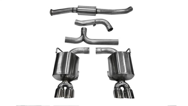 Corsa Sport Catback Exhaust w/Polished Tips - 2011-2014 Subaru Impreza STI/WRX Sedan 2.5L Turbo Manual/Auto - 14863