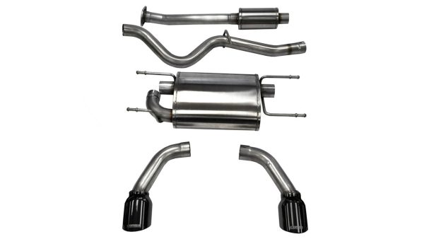 Corsa Catback Exhaust (Black Diamond Tips) - 2012+ Subaru BRZ & Scion FR-S (2.0L I4) - 14864BLK