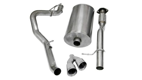 Corsa Sport Single Side Exit Exhaust (Twin 4" Pro Series) - 2009+ Chevy Avalanche - 14914