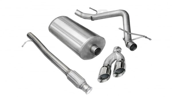 Corsa Sport Single Side Exit Catback Exhaust - 2009-2011 Silverado & Sierra 1500 143.5" wheelbase (4.8L/5.3L) - 14925