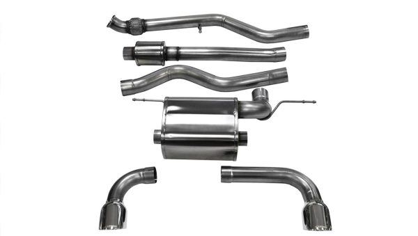 Corsa Touring Cat-Back Exhaust w/Polished Tips - 2012-2015 BMW 335i F30 Sedan AWD - 14938