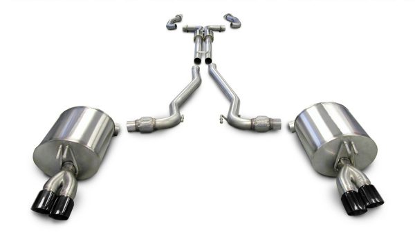 Corsa Catback Exhaust w/Quad 3" Black Diamond Tips - 2008-2009 Pontiac G8 GT & GXP - 14950BLK