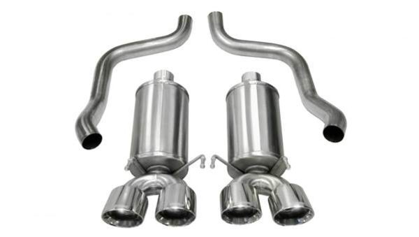 Corsa Xtreme Axleback Exhaust with Quad 4.5" Polished Tips - 2005-2008 Chevy Corvette (6.0L & 6.2L V8) - 21010