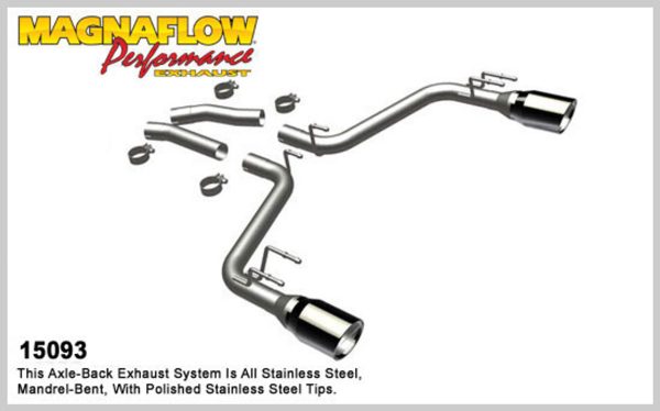 Magnaflow Competition Series Axle Back Exhaust with 5" Tips (fits Convertible)- 2010-2013 Chevy Camaro SS (6.2L V8) - 15093