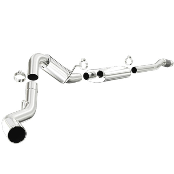 Magnaflow Single Side Exit Catback Exhaust with Single 4" Tip - 2014+ Silverado & Sierra (6.2L V8) - Extended Cab-Standard Bed (78.8in. Bed) - 15318