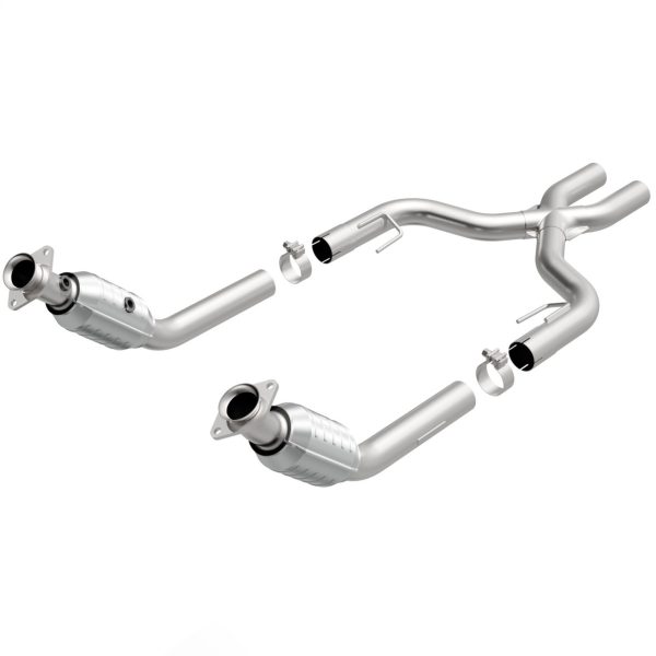 Magnaflow Tru-X Crossover w/ High Flow Cats - 2005-2009 Mustang GT - 15448