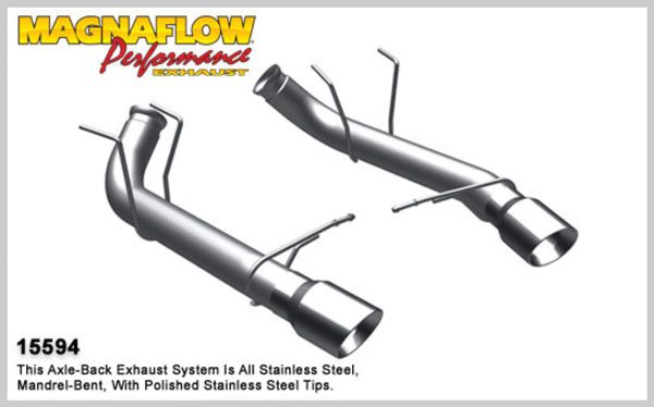 Magnaflow Competition Series Axleback Exhaust - 2011+ Ford Mustang GT (5.0L) - 15594