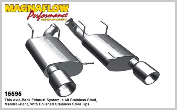 Magnaflow Performance 'STREET SERIES' Axle Back Exhaust System - 2011-2012, Ford Mustang V6 3.7L - 15595