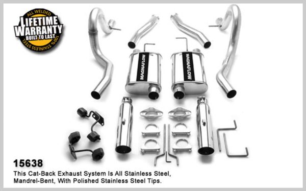 Magnaflow 2.5" Stainless Catback - 1994-1998 Mustang GT/Cobra (4.6L/5.0L) - 15638